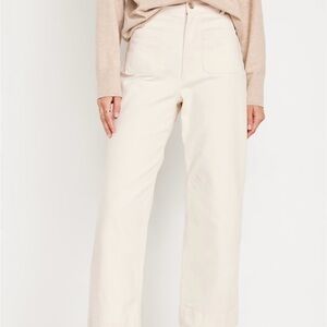 Wide-Leg High Wasted Pants